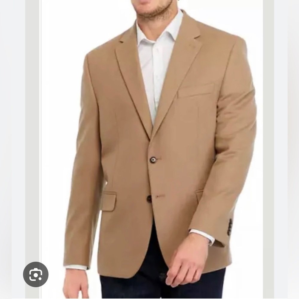 Michael Kors Kipp Mens Wool Silk Modern Tan Blazer Sport Coat Suit Jacket  NWT